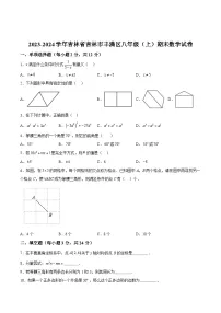 吉林省吉林市丰满区2023-2024学年八年级上学期期末考试数学试卷(含答案)