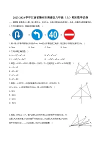 江西省赣州市南康区2023-2024学年八年级上学期期末考试数学试卷(含答案)