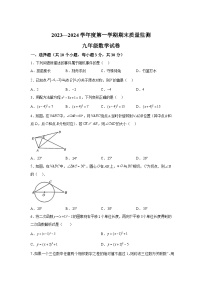 湖北省武汉市汉阳区2024届九年级上学期期末考试数学试卷(含答案)