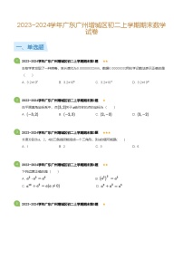 广东省广州增城区2023-2024学年八年级上学期期末数学试卷（含答案）