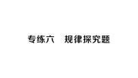 初中数学新湘教版七年级上册期末专练六 规律探究题作业课件2024秋