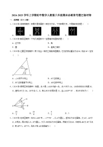 2024-2025学年上学期初中数学人教版八年级期末必刷常考题之轴对称练习