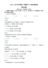 福建省宁德市福鼎市2024-2025学年八年级上学期11月期中考试数学试题（解析版）-A4