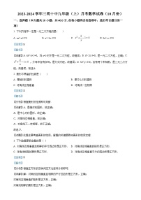 福建省三明市第十中学2023-2024学年九年级上学期月考数学试题（解析版）-A4