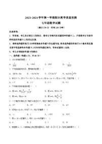 山东省德州市禹城市2023-2024学年七年级上学期期末质量检测数学试卷(含解析)