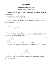 四川省自贡市荣县启明教育集团2024-2025学年八年级上学期第一次月考数学试题-A4