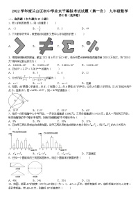 2022年山东省临沂市兰山区九年级数学一模试题-A4答案卷尾