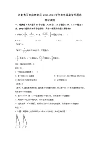 2023~2024学年河北省石家庄市赵县七年级(上)期末数学试卷(解析版)