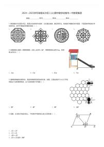 2024～2025学年湖南长沙初二(上)期中数学试卷市一中教育集团(含解析)