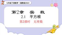 湘教版（2024）七年级下册（2024）第2章 实数2.1 平方根一等奖课件ppt