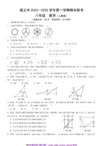 2024～2025学年贵州省遵义市红花岗区八年级(上)12月期末数学试卷(含答案)