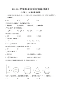 黑龙江省齐齐哈尔市甘南县六校联考2023-2024学年七年级上学期期末数学试卷(含解析)