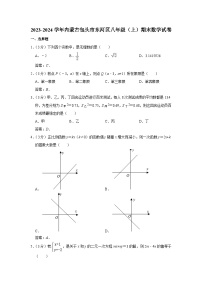 内蒙古包头市东河区2023-2024学年八年级上学期期末考试数学试卷(含答案)