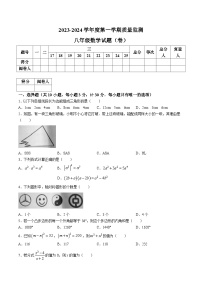 陕西省商洛市商南县2023-2024学年八年级上学期期末考试数学试卷(含答案)