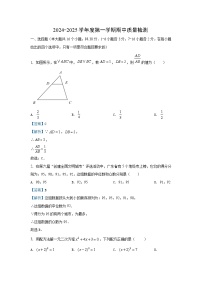 河北省保定市曲阳县2024-2025学年九年级（上）期中数学试卷（解析版）