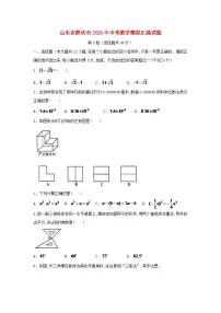山东省潍坊市2024年中考数学模拟汇编试题（含答案）