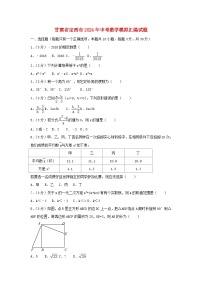 甘肃省定西市2024年中考数学模拟汇编试题（含答案）