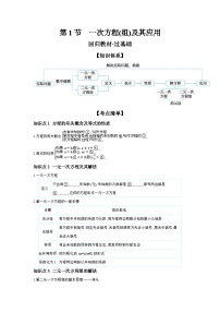 第二章 方程(组)与不等式(组) 第1节 一次方程(组)及其应用 学案（含答案）-【考点探究】2025年中考数学一轮复习（人教版）