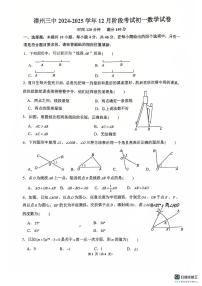 福建省漳州市第三中学2024-2025学年七年级上学期12月月考数学试题