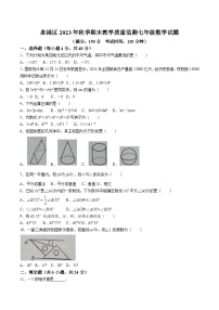 福建省泉州市泉港区2023-2024学年七年级上学期期末考试数学试卷(含答案)