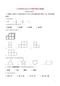 广东省深圳市2024年中考数学模拟试题（含答案）
