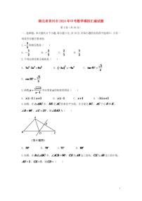 湖北省黄冈市2024年中考数学模拟试题（含答案）