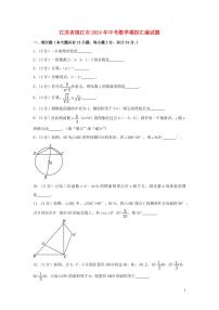 江苏省镇江市2024年中考数学模拟试题（含解析）