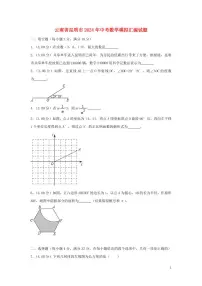 云南省昆明市2024年中考数学模拟试题（含解析）