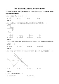 贵州省遵义市播州区2024届九年级下学期中考二模数学试卷(含答案)