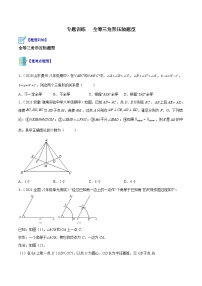 苏科版数学八上期末专题训练 全等三角形压轴题型（2份，原卷版+解析版）