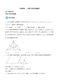 苏科版数学八上期末专题训练 全等三角形压轴题型（2份，原卷版+解析版）