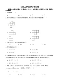 吉林省白城市2024年七年级上学期数学期末考试试卷【附答案】