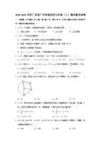 2020-2021学年广东省广州市南沙区九年级（上）期末数学试卷（含答案）