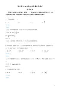 2024年江苏省连云港市中考真题数学试卷（解析版）