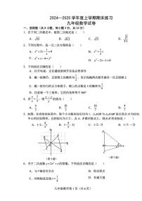 吉林省长春高新技术产业开发区 2024—2025学年 九年级上学期期末数学试题