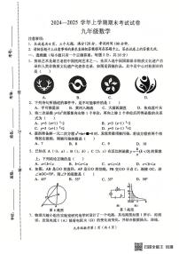 河南省新乡市长垣市2024-2025学年上学期九年级期末考试数学试卷