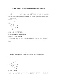 人教版2024-2025七年级上册数学期末动角问题压轴题专题训练（含解析）