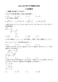 人教版2024-2025学年八年级下学期期末考试数学试卷