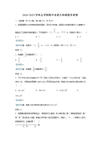 湖北省武汉市东湖高新区2024-2025学年七年级（上）期中 数学试卷（解析版）