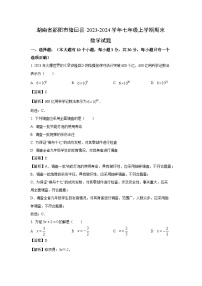 湖南省邵阳市隆回县2023-2024学年七年级（上）期末数学试卷（解析版）