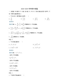 湖南省邵阳市邵东市2024-2025学年八年级（上）期中数学试卷（解析版）