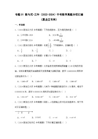 专题01数与式-三年（2022-2024）中考数学真题分项汇编（黑龙江专用）