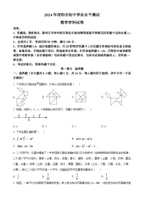 2024年广东省深圳市中考数学试题（原卷版）