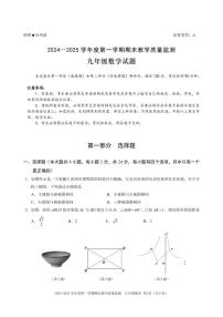 广东深圳南山区2024-2025学年上学期九年级期末数学试题（含答案）