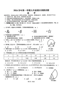浙江省温岭市2024-2025学年九年级上学期期末考试数学试题