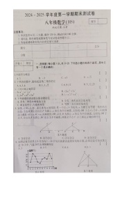 河南省南阳市桐柏县方树泉中学教育集团4校联考2024-2025学年八年级上学期1月月考数学试题