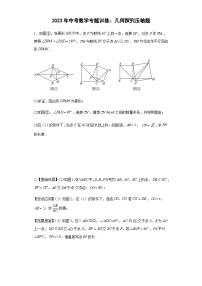 中考数学专题训练：几何探究压轴题