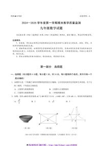 2024～2025学年广东省深圳市南山区九年级上期末数学试卷(含答案)