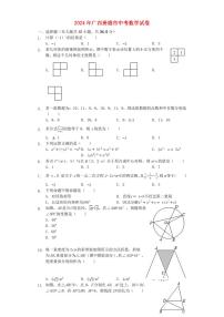 广西贵港市2024年中考数学水平提升模拟试题（含解析）