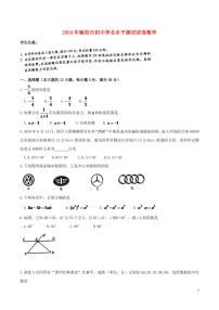 湖南省衡阳市2024年中考数学水平提升模拟试题